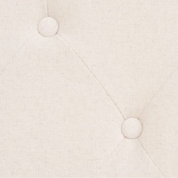 2-dijelna garnitura od tkanine krem bijela