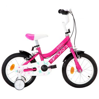 Dječji bicikl 14 inča crno-ružičasti