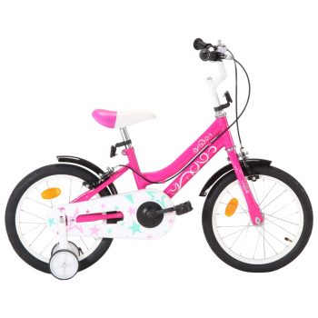 Dječji bicikl 16 inča crno-ružičasti
