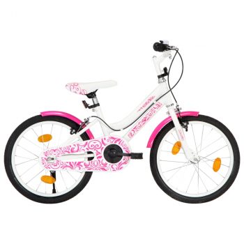Dječji bicikl 18 inča ružičasto-bijeli