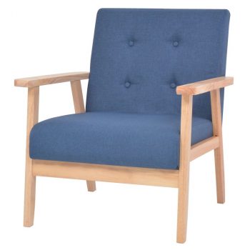 Fotelja od tkanine plava