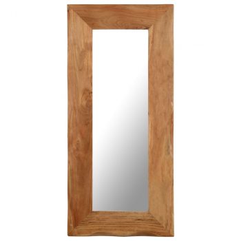 Kozmetičko ogledalo od masivnog bagremovog drva 50 x 110 cm