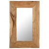 Kozmetičko ogledalo od masivnog bagremovog drva 50 x 80 cm
