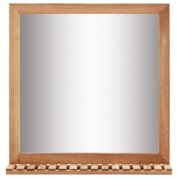 Kupaonsko ogledalo od masivne orahovine 60 x 12 x 62 cm