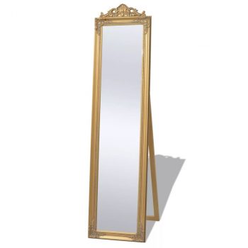 Samostojeće Ogledalo Barokni Stil 160x40 cm boja zlata