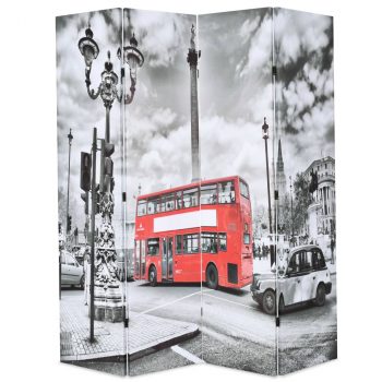 Sklopiva sobna pregrada 160x170 cm slika londonskog autobusa