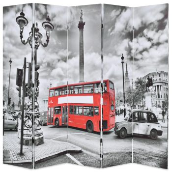 Sklopiva sobna pregrada 200x170 cm slika londonskog autobusa
