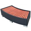 Spa Stepenica Poli Ratan 92x45x25 cm Crna