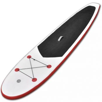 Stand Up Paddle Board Set SUP Daska na Napuhavanje Crveno-Bijela
