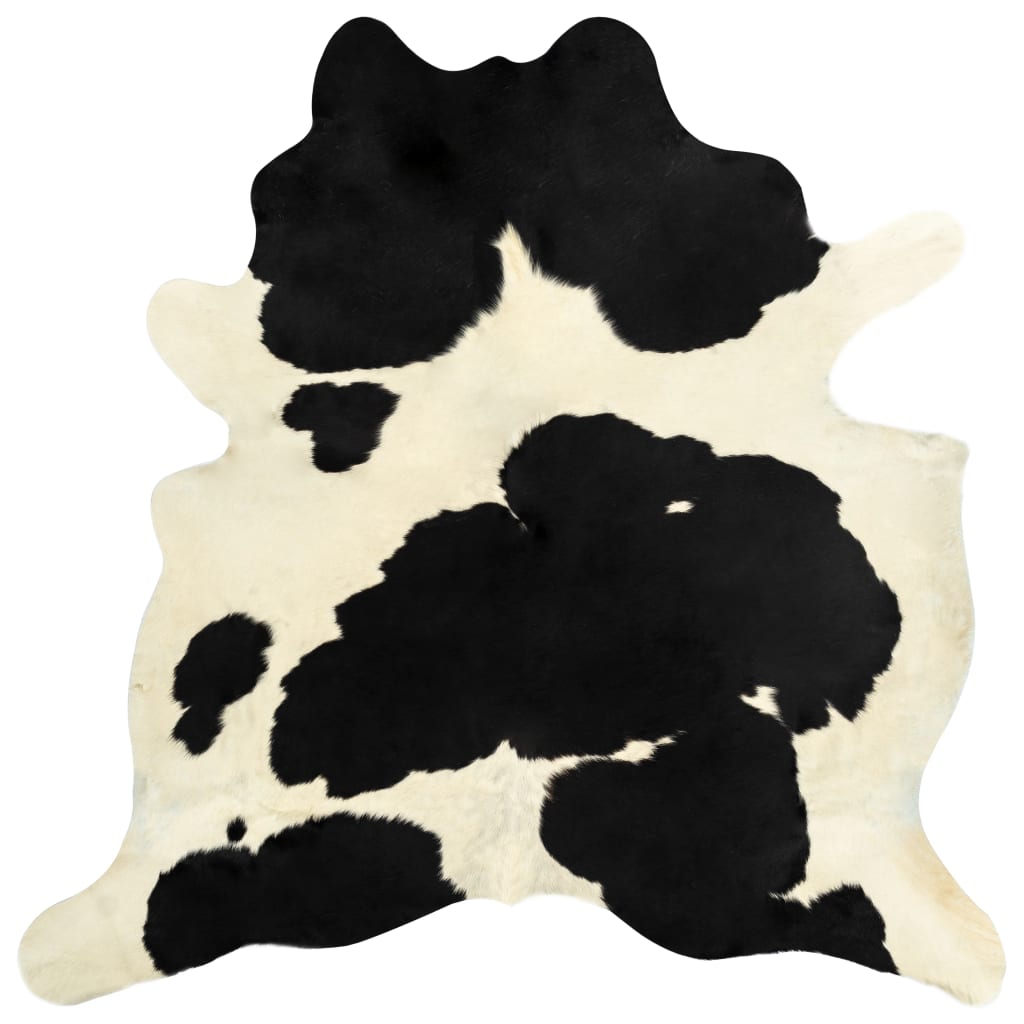 Bujica oglašivač latinski  Tepih od prave kravlje kože 150 x 170 cm crno-bijeli | Wellnetica.hr