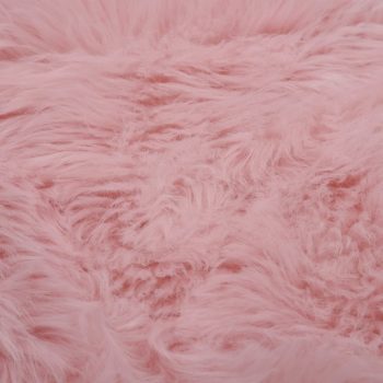 Tepih od umjetne ovčje kože 60 x 90 cm ružičasti