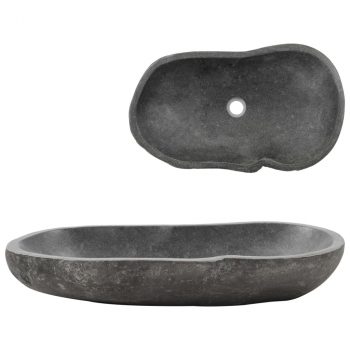 Umivaonik od riječnog kamena ovalni 60 - 70 cm