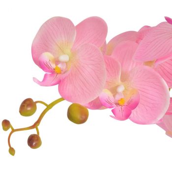 Umjetna orhideja s posudom 65 cm ružičasta