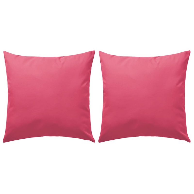 Vrtni jastuci 2 kom 60 x 60 cm ružičasti