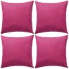Vrtni jastuci 4 kom 45 x 45 cm ružičasti