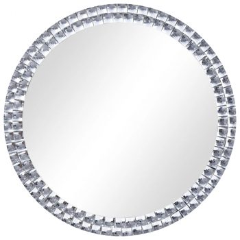 Zidno ogledalo srebrno 70 cm od kaljenog stakla