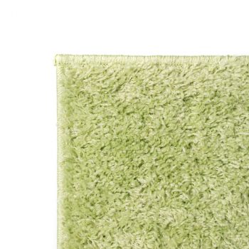 Čupavi ukrasni tepih 140 x 200 cm zeleni