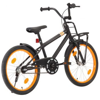 Dječji bicikl s prednjim nosačem 20 inča crno-narančasti