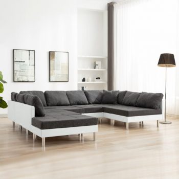 Modularna sofa od umjetne kože bijela