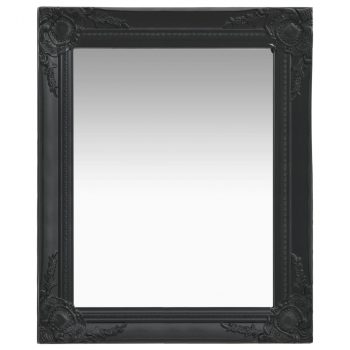 Zidno ogledalo u baroknom stilu 50 x 60 cm crno