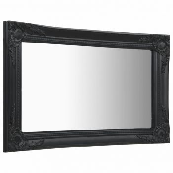 Zidno ogledalo u baroknom stilu 60 x 40 cm crno