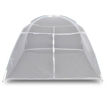 Šator za kampiranje 200 x 150 x 145 cm od staklene vune bijeli
