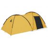 Šator za kampiranje 450 x 240 x 190 cm za 4 osobe žuti