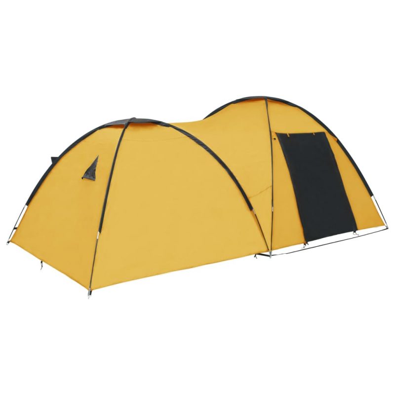 Šator za kampiranje 450 x 240 x 190 cm za 4 osobe žuti