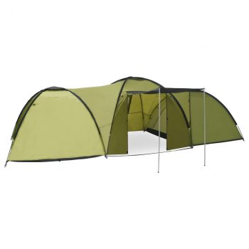 Šator za kampiranje 650 x 240 x 190 cm za 8 osoba zeleni