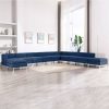 11-dijelni set sofa od tkanine plavi