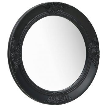 Zidno ogledalo u baroknom stilu 50 cm crno
