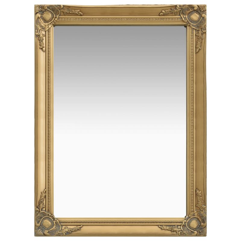 Zidno ogledalo u baroknom stilu 60 x 80 cm zlatno