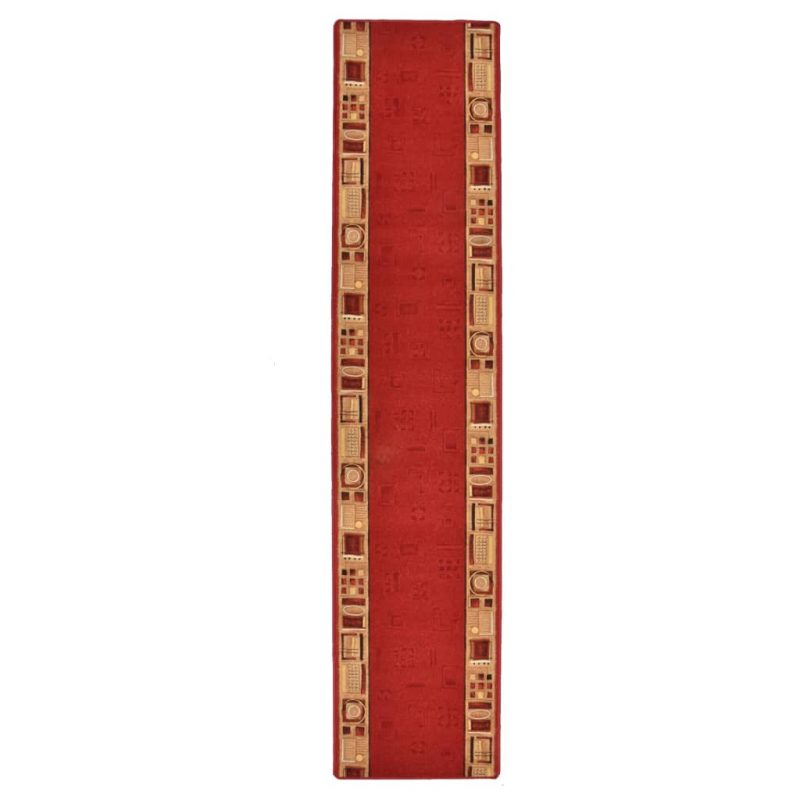 Dugi tepih s gelastom podlogom crveni 67 x 300 cm