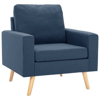 Fotelja od tkanine plava