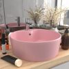 Luksuzni umivaonik mat ružičasti 36 x 13 cm keramički