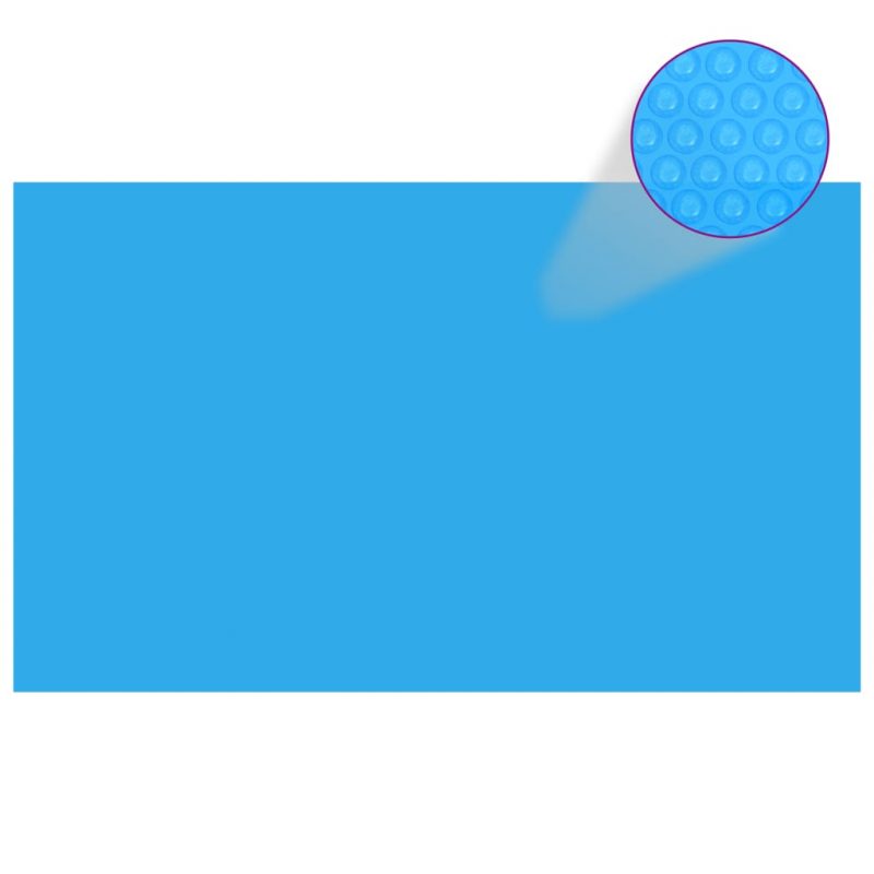 Pravokutni pokrivač za bazen 1000 x 600 cm PE plavi