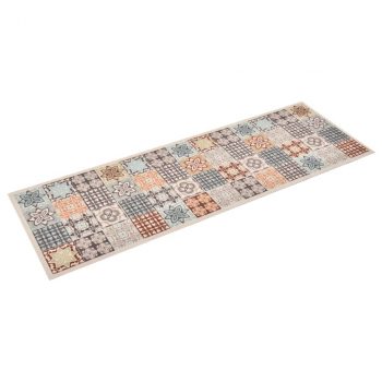 Kuhinjski tepih sa šarenim mozaikom perivi 60 x 180 cm
