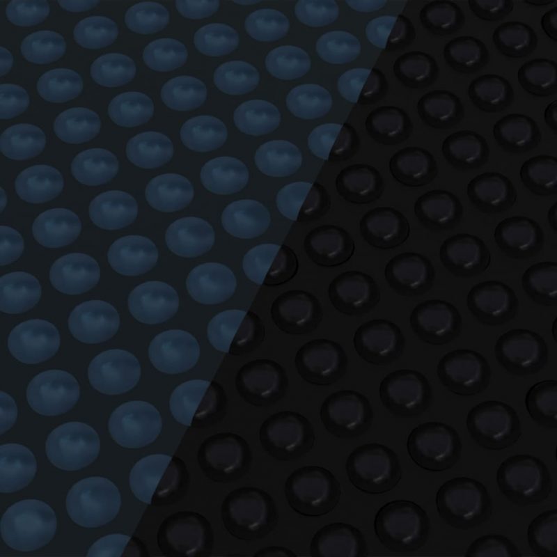 Plutajući PE solarni pokrov za bazen 1000 x 600 cm crno-plavi