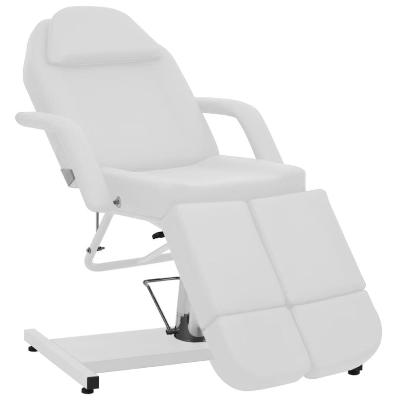 Kozmetička stolica od umjetne kože bijela 180 x 62 x 78 cm