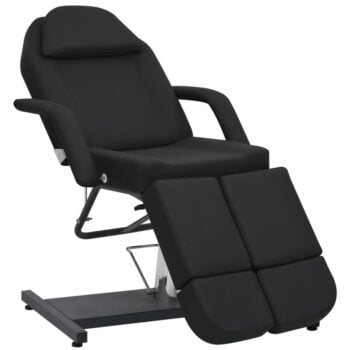 Kozmetička stolica od umjetne kože crna 180 x 62 x 78 cm