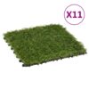 Pločice umjetne trave 11 kom 30 x 30 cm zelene