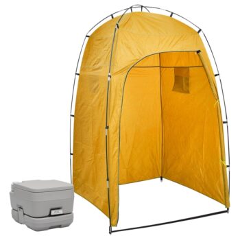 Prijenosni toalet za kampiranje sa šatorom 10 + 10 L