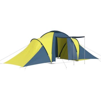Šator za kampiranje za 6 osoba plavo-žuti