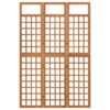 Sobna pregrada / rešetka s 3 panela od jelovine 121 x 180