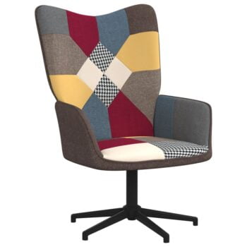 Stolica za opuštanje s uzorkom patchworka od tkanine