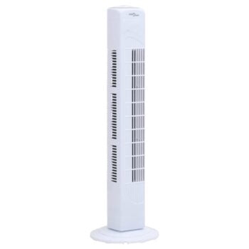 Stupni ventilator s mjeračem vremena Φ 24 x 80 cm bijeli