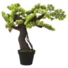Umjetni bonsai čempres s posudom 70 cm zeleni