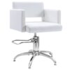 Salonska stolica od umjetne kože bijela