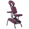 Masažna stolica od umjetne kože boja burgundca 122 x 81 x 48 cm