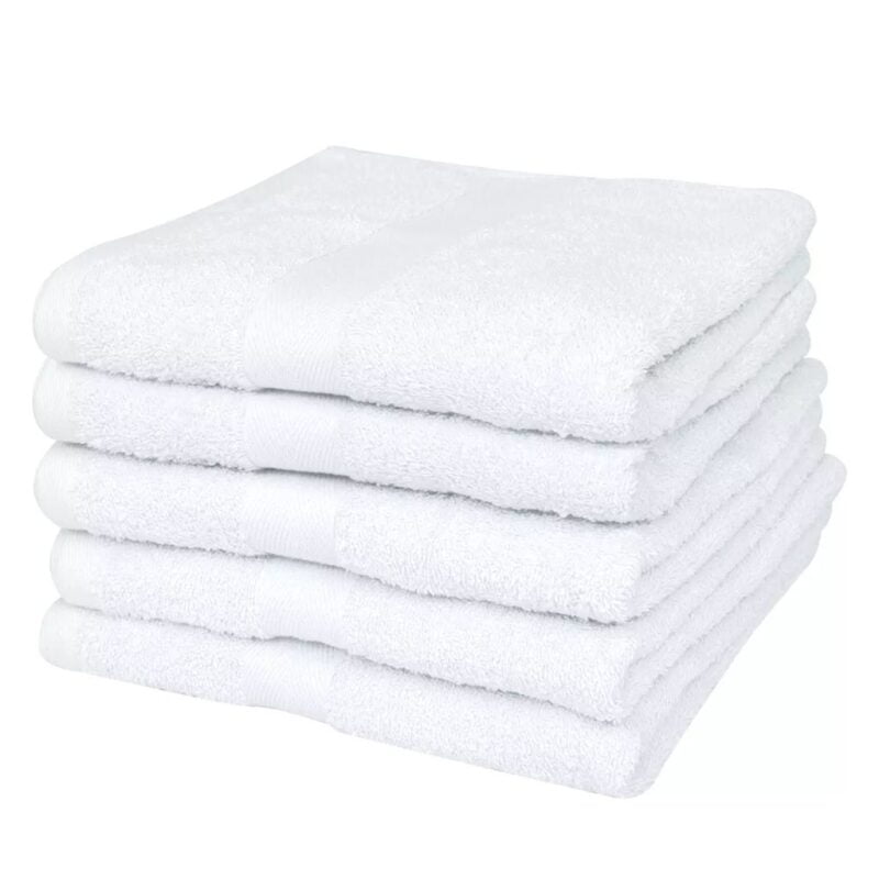 Set hotelskih pamučnih ručnika  25 kom 400 gsm 100x150 cm bijeli